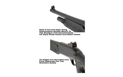 Looped Front Sling Mount, Fits Benelli M2, Matte Finish, Black GGG-1537