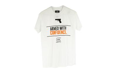 Short Sleeve Shirt, "Armed With Confidence" Small, White AP95046