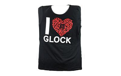 Short Sleeve Shirt, "I Love Glock", Women, XXLarge , Black AP95135
