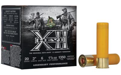 HEVI-SHOT, Hevi XII, 20 Gauge 3", #6, 1 1/4 oz, Lead, 25 Round Box HS53206