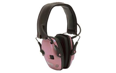Impact Sport Folding Electronic Earmuff Pink Earcups