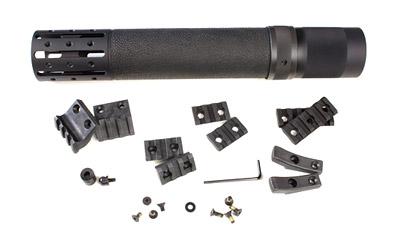 Forend, Fits Mil-Spec Buffer Tube Only, Rifle Length, Free Float with OverMolded Gripping, Accessory Attachment, Black Finish 15074