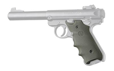 Rubber Grip with Finger Grooves, OD Green, Fits Ruger Mark IV 79001