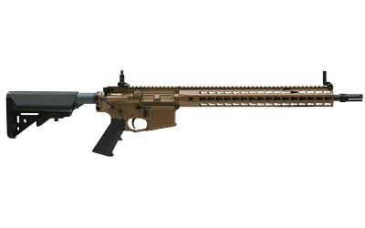 SR-15 Mod2, Semi-automatic Rifle, 223 Rem/556NATO, 16" Hammer Forged, Chrome Lined Barrel, 1:7 Twist, Burnt Bronze Finish with Black Controls, SOPMOD Stock, 600M Micro Adjust Sights, 30Rd, E-3 Bolt, Ambi-Safety 31030-BRZ