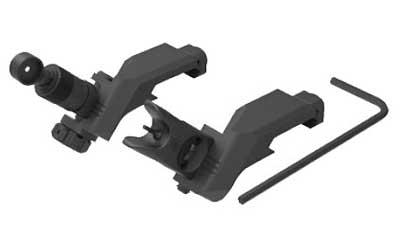 45 Degree Offset Folding Sight Set, Fits Picatinny, Clamp Mount, 600 Meter Micro Rear and Micro Front, Black Finish 31593