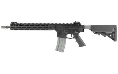 SR-15, E3 Carbine Mod2, Semi-automatic Rifle, 223 Rem/556NATO, 14.5" Chrome Lined Hammer Forged Barrel, 1:7 Twist, Black Finish, SOPMOD Stock, Upper Receiver Extending Free Floating Barrel System, 30Rd, 2 Stage Match Trigger, 3-Prong Flash Hider, Improve