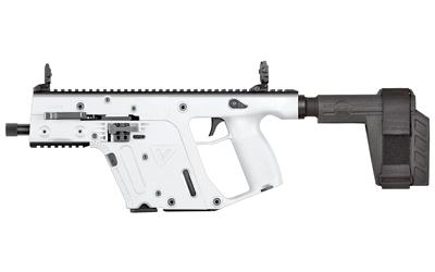 VECTOR SDP SB G2, Pistol, Semi-automatic, 22 LR, 6.5" Threaded Barrel, Alpine White Finish, SBT Stabilizing Brace, Flip Up Sights, 10Rd, 1 Magazine KV22-PSBAP00