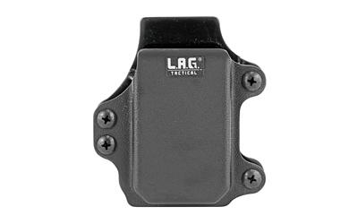 Single Rifle Magazine Carrier, Fits Pistol Caliber Carbine Magazines, Kydex, Black Finish 35002
