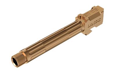 9INE, Barrel, 9MM, Bronze, Threaded Barrel, 1:10, Fluted, Fits Glock 17 01-GB-G17-TH-BRNZ