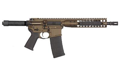 Direct Impingement Pistol, Semi-automatic, AR, 556NATO, 10" Barrel, Burnt Bronze Finish, 30Rd, LWRCI Modular Free Float Rail ICDIP5BB10