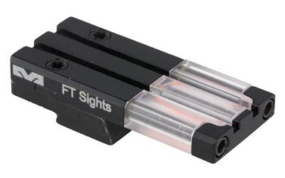 FT Bullseye Fiber Optic and Tritium Micro Optic Pistol Sight, Fits H&K VP9, Red ML63125R
