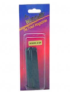 Magazine, 40 S&W, 10Rd, Fits Browning Hi-Power, Blue MGBR4010B