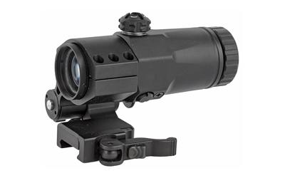 MX3-F, Magnifier With Integrated Side Flip Adaptor, 3X, Picatinny Rail, Black Color 8014000400