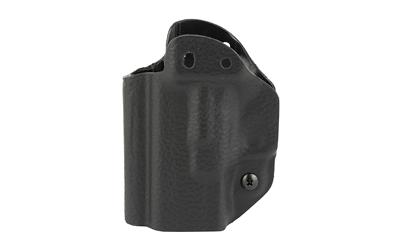 Hybrid Holster, Inside Waistband Holster, Ambidextrous, Fits Springfield Hellcat, Kydex with Leather Shell, Includes 1.5" Belt Attachment, Black H3-SFD-1-BLK2