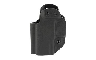Hybrid Holster, Inside Waistband Holster, Ambidextrous, Fits Taurus PT111/G2/G2C/G2S/G3c, Kydex with Leather Shell, Includes 1.5" Belt Attachment, Black H3-TU-1-BLK2