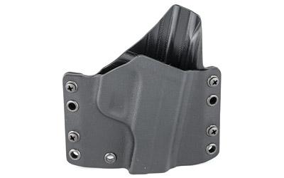 OWB Holster, Fits S&W Bodyguard, Right Hand, Black Boltaron, Standard Belt Loops 1.75" HSWBG380OWB-BL