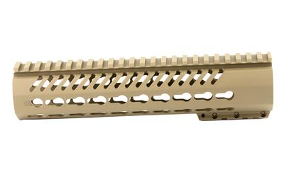 Tekko Free Float KeyMod Rail System, 10", Fits AR-15 Carbine, Scorched Dark Earth TMARFF10KRS-SDE