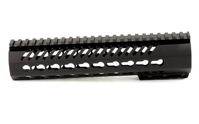 Tekko Free Float Keymod Rail System, 10", Fits AR-15 Carbine, Black TMARFF10KRS