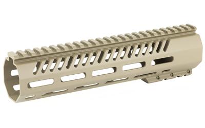 Tekko, MLOK Rail System, Fits AR-15 Carb, 10", Free float, Metal, Scorched Dark Earth Finish TMARFF10MRS-SDE