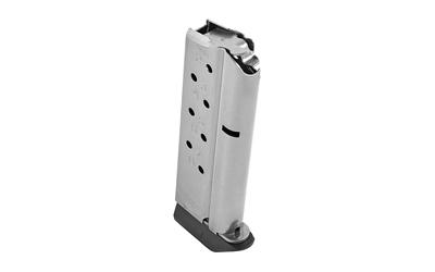 Magazine, Match Grade, 9MM, 8 Rounds, Fits Officer Size 1911, Includes Polymer Base Pad, Stainless M-MG-9CP8-P