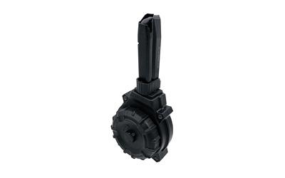Magazine, Drum, 9MM, 50 Rounds, Fits Mossberg M2C, Polymer Construction, Black DRM-A93