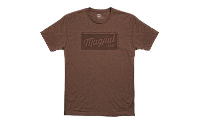 Rover Block, Tee Shirt, Large, Brown Heather MAG1116