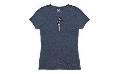 Hula Girl, Women's Tee Shirt, Medium, Navy MAG1124