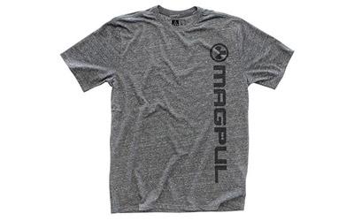 Megablend Vertical Logo Tee Shirt, L, Charcoal MAG665-030-L