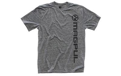 Megablend Vertical Logo Tee Shirt, M, Charcoal MAG665-030-M