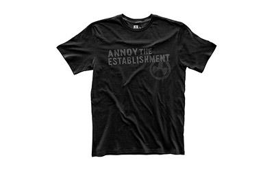 Establish Annoyment Tee Shirt, L, Black MAG741-001-L