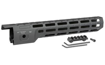 Handguard, 13" Length, MLOK, Aluminum, Black Anodized Finish, Fits Ruger 10/22 Takedown, Includes 5-Slot Polymer Rail MI-1022-13H