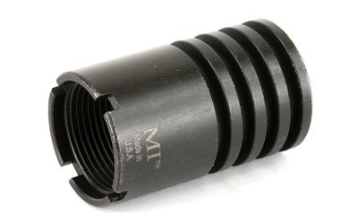 Blast Diverter, 26MM Left Hand Threads, Fits 30 Caliber and 5.56 model Rifles, Linear Comp Design Diverts Muzzle Blast Forward, Black Finish MI-M92BD