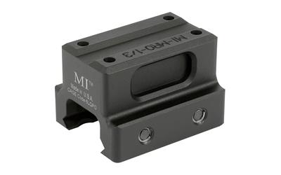 Lower 1/3 Mount, Aluminum, Black Anodized Finish, Fits Trijicon MRO MI-MRO-1/3