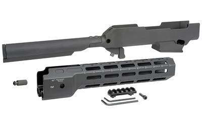 Chassis, Aluminum, Black Anodized Finish, Fits Ruger PC Carbine, Accepts Mil-Spec Collapsible Stock (Stock Not Included) MI-RPCC