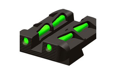 Litewave Sight, Fits 10MM, 45ACP, 45 GAP, Rear Only, Includes Litepipes and Key GLLW19
