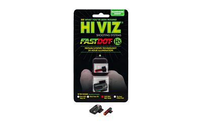 FASTDOT H3, For Smith & Wesson Shield/Shield Plus, Tritium/Fiber Optic Night Sights, Red Front With Green Rear GMPFD21
