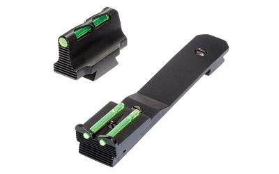 Litewave, Front & Rear Sight Set, Fits Henry Big Boy Rifles, Front Includes Green Red White Litepipes, Rear Includes Two Green Non-Replaceable Litepipes HHVS41
