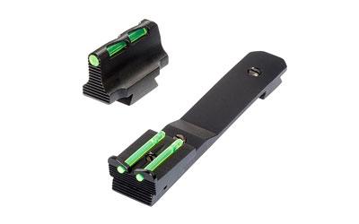 Litewave, Front & Rear Sight Set, Fits Henry Rifles, Front Sight Includes Green Red And White Litepipes, Rear Sight Includes Two Non-Replaceable Green Litepipes HHVS500