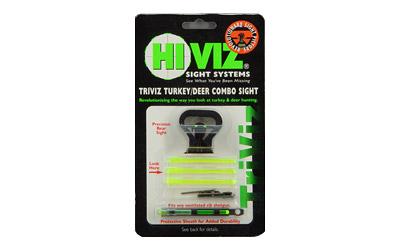 Sight, Fits Most Vent Ribbed Shotguns with Removeable Front Bead, Green Front/Rear TT1001