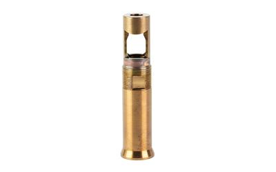 Over the Barrel Muzzle Brake, 1/2X28", For Use with Ops Inc 12 Model, AEM5 and OCM5 Suppressors, Raw Heat Treat Finish, Gold OCL-804