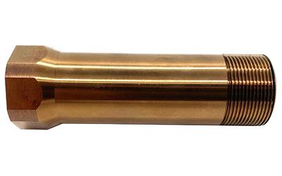 OPS/AE Over The Barrel Adapter, 1/2X28", For Use with Ops Inc 12 Model, AEM5 and OCM5 Suppressors, Raw Heat Treat Finish, Gold OCL-901