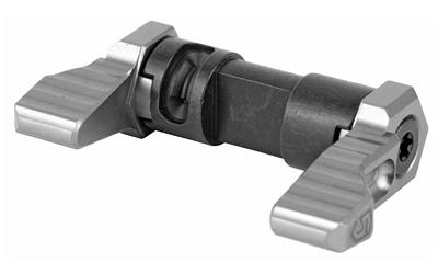 Ambidextrous 90-Degree Safety Selector, Gray Anodized Finish, Levers are Machined from 6061-T6 Billet Aluminum, Central Core is Machined from Carbon Steel SAFE90-GREY