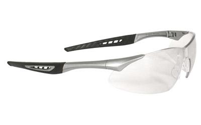 Rock Glasses, Silver Frame, Clear Anti-Fog Lenses RK6-11CS