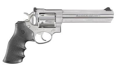 GP100, Revolver, Double Action, 327 Federal, 6" Barrel, Steel Framey,  Satin Stainless Finish, Hogue Grips, 7Rd, ARS & RFS 1764