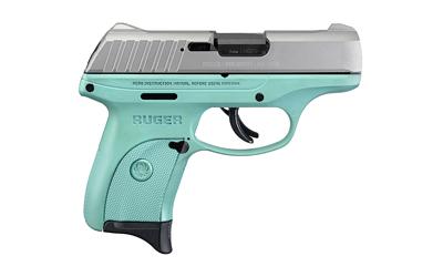 EC9s, TALO Edition, Striker Fired, Semi-automatic, Polymer Frame Pistol, Compact, 9MM, 3.1" Barrel, Cerakote Finish, Turquoise Frame, Satin Slide, Integral Fixed Sights, 7 Rounds, 1 Magazine 3286