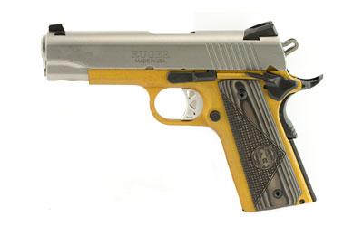 SR1911, Centerfire Pistol, 45 ACP, 4.25" Barrel, Gold Anodized Aluminum Frame, Stainless Slide, Gold G10 Grips, 7Rd, Drift Adjustable Novak 3 Dot Sights 06731