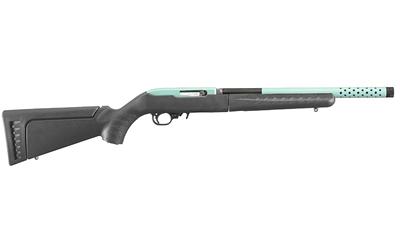10/22, Semi-automatic, Rifle, 22 LR, 16.12", Turqouise, Synthetic, Right Hand, 1:16, 10Rd 21163