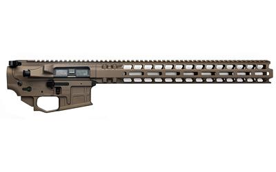 AX556, Billet Upper/Lower Set, Semi-Automatic, 556 NATO/223 Remington, Ambidextrous, Cerakote Finish, Brown, Includes Radian Talon Ambidextrous Safety, Hammer Pin, 15.5" MLOK Handguard R0405