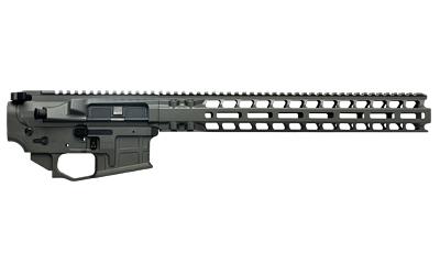 AX556, Billet Upper/Lower Set, Semi-Automatic, 556 NATO/223 Remington, Ambidextrous, Cerakote Finish, Gray, Includes Radian Talon Ambidextrous Safety, Hammer Pin, 14" MLOK Handguard R0412