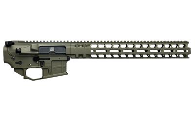 AX556, Billet Upper/Lower Set, Semi-Automatic, 556 NATO/223 Remington, Ambidextrous, Cerakote Finish, Olive Drab Green, Includes Radian Talon Ambidextrous Safety, Hammer Pin, 14" MLOK Handguard R0415